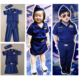 ชุดทหารอากาศเด็ก (มีไซส์ 2-9ปี) ชุดทหารอากาศเด็กชาย ชุดทหารอากาศเด็กหญิง ชุดอาชีพในฝัน