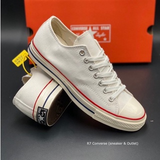 Chuck Taylor All Star 70s Low  สีขาวข้อสั้น  ✅สินค้าพร้อมกล่องป้ายแท็กเกาหลี รองเท้าผ้าใบ