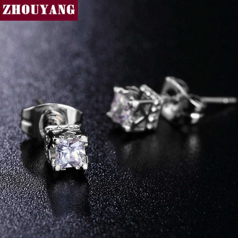 ด้านคุณภาพ ZHOUYANG Elegant คริสตัล Rose Gold สีต่างหูคริสตัลออสเตรีย ZYE448 ZYE449 ราคา ถูกที่สุด ดีลบีเคเค แกลเลอรีภาพที่ 6