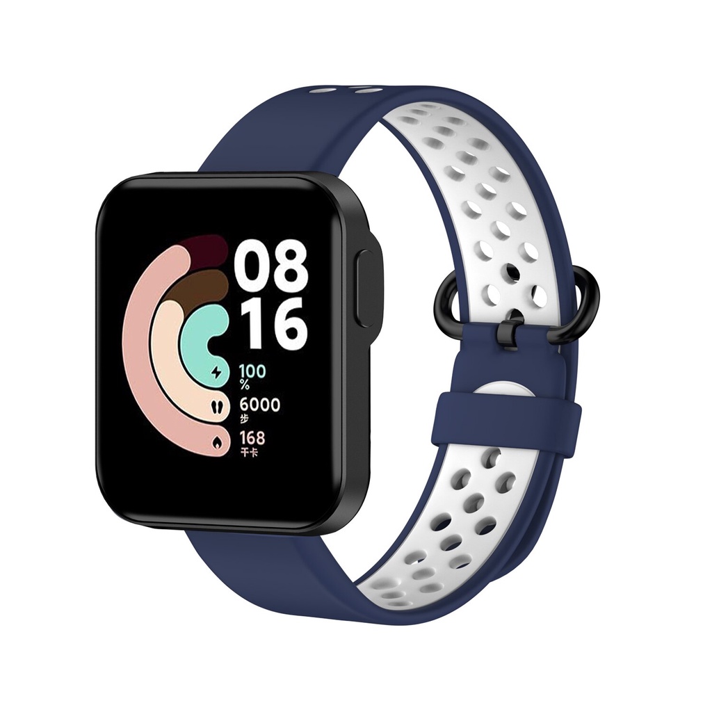 สายนาฬิกาข้อมือซิลิโคน แบบเปลี่ยน สําหรับ Xiaomi Mi Watch Lite Global Version Smart Watch #8
