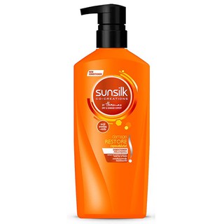 ซันซิล ครีมบำรุงผม สูตรบำรุงผมเสียในทันที สีส้ม 450 มล.Sunsilk Hair Conditioner Instant Damage Repair Orange Color 450ml