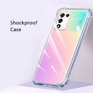 เคสโทรศัพท์ซิลิโคน TPU ใส แบบนิ่ม กันกระแทก สําหรับ Oppo K9s K9 Pro Realme Q3s Q3t 5G