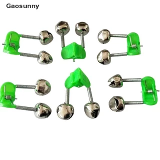 Gaosunny 10 ชิ้นตกปลากัดนาฬิกาปลุกเบ็ดตกปลา Stalk Bells Clamp Tip เบ็ดตกปลา TH