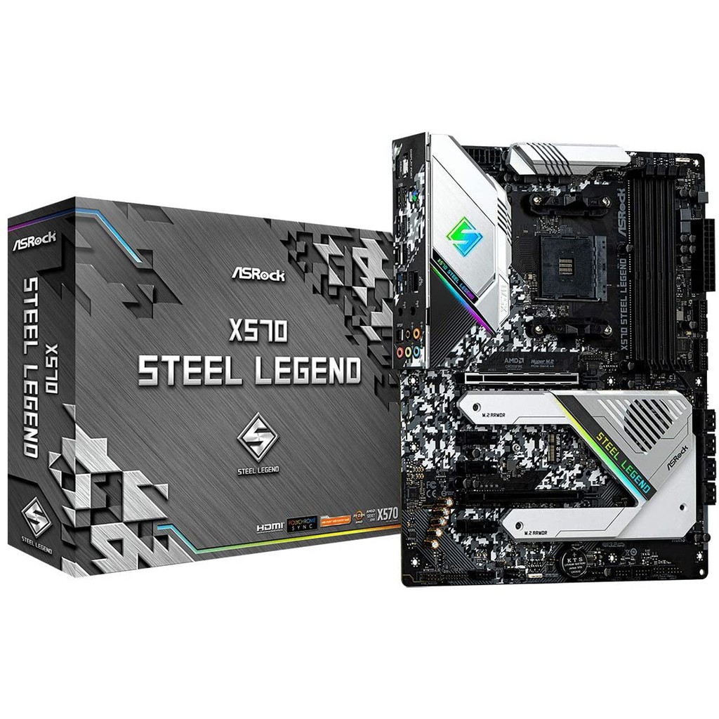 ASrock X570 Steel Legend AM4 MOTHERBOARD