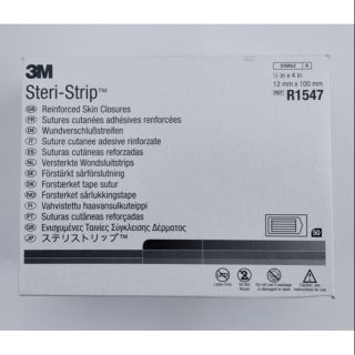 3M steri-Strip เทปแต่งแผลสำหรับงานศัลกรรม สเตอร์ไรด์แล้ว กล่องบรรจุ50ซอง ซองบรรจุ6ชิ้น