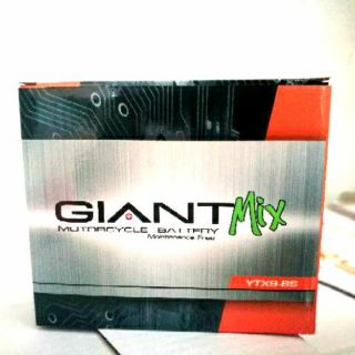 แบต GIANT มอเตอร์ไซค์บิ๊กไบค์ แบตเตอรี่ YTX9-BS 12V 8Ah