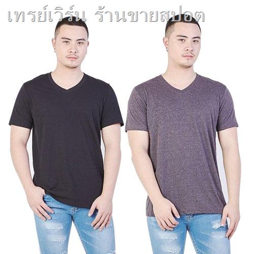 ☑☏Expogarment |เสื้อยืดคอวี ผ้าTC (TC คือเนื้อCotton 65%ผสมกับโพลีเอสเตอร์ 35%)