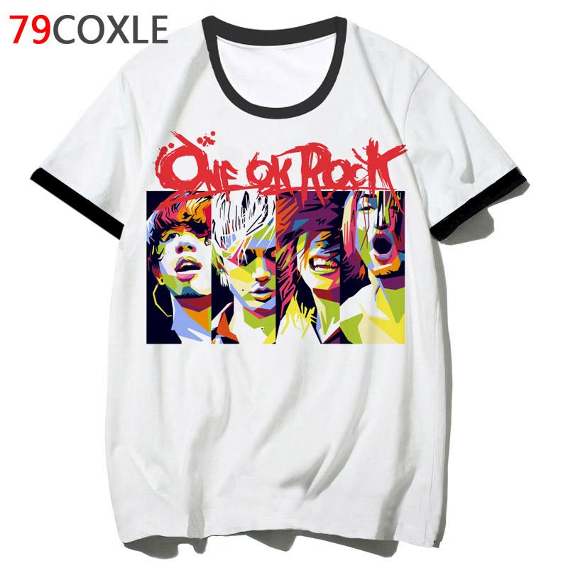 เสื้อยืด พิมพ์ลายการ์ตูนสัตว์ One Ok Rock pakaian แบบเข้ารูป สําหรับผู้หญิง