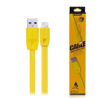 Remax สายชาร์จ USB Micro FullSpeed Charger&amp;DATA cable 1M (สีเหลือง)