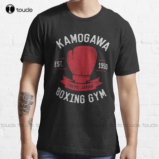 ถูกสุดๆมวยเสื้อผ้าKamogawa Boxing Gym Shirt  Vintage Design Anime Boxing Hajime No Io Kamogawa TShirt ride Shirt Custom