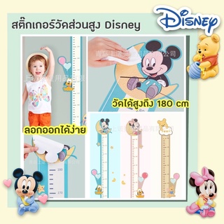 สติ๊กเกอร์วัดส่วนสูงเด็ก Disney มิกกี้ มินนี่ หมีพูห์ วัดได้จนถึง 180cm