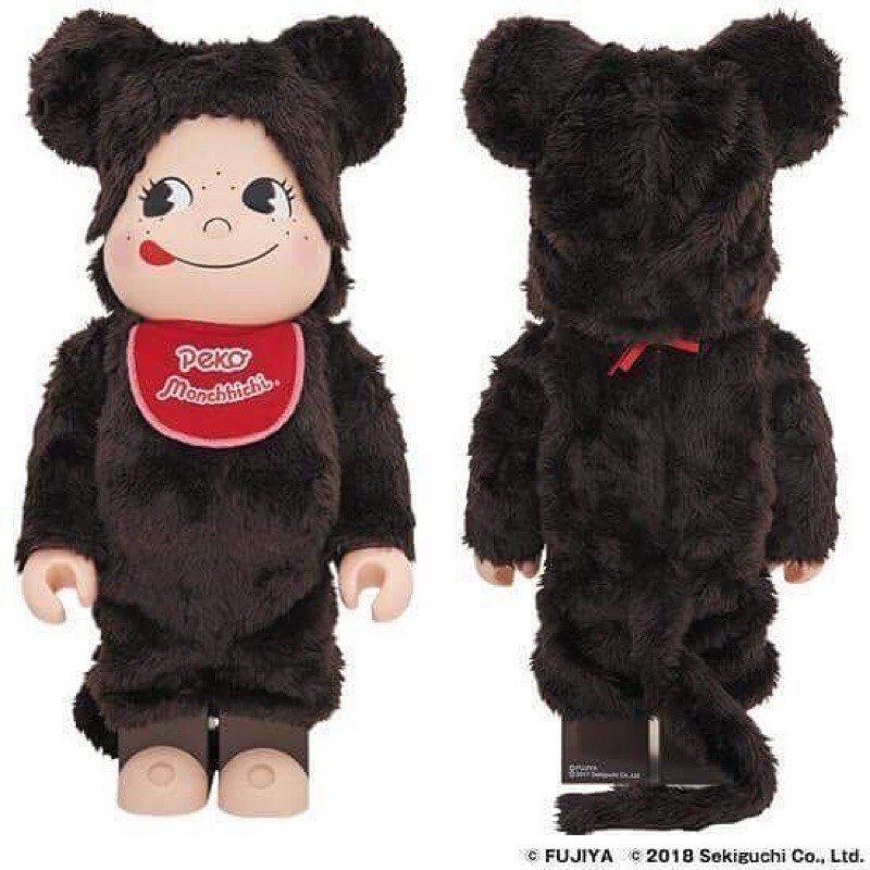 Bearbrick Peko monchhichi 1000% New