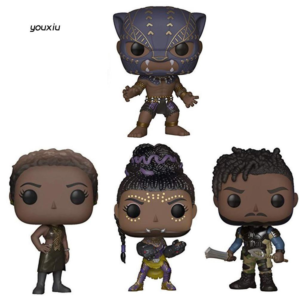 Yx10cm Black Panther Figures Erik Killmonger Shuri Funko Toy Home Office Decor - nakia ii roblox