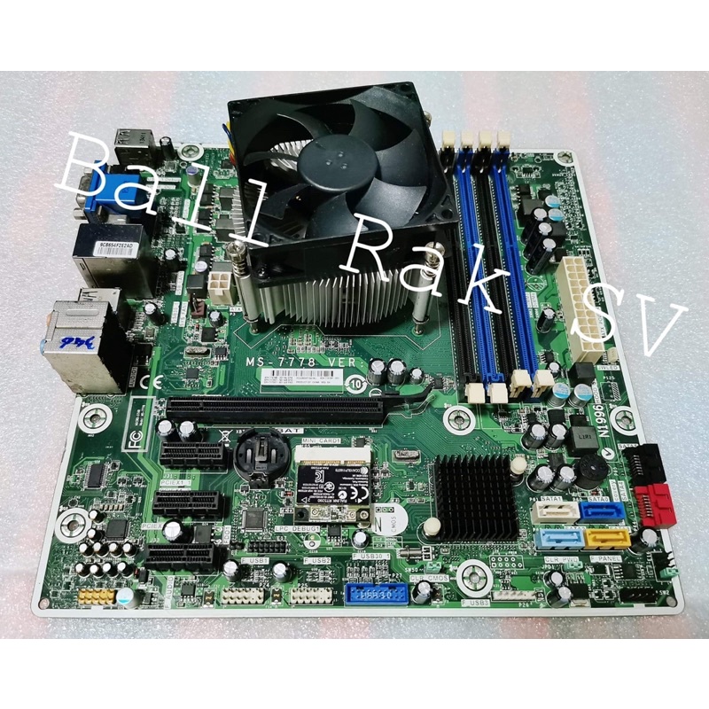 เมนบอร์ดHP FM2 MS-7778 พร้อมCPU A6-6400K (No.346) ไม่มีฝาหลัง