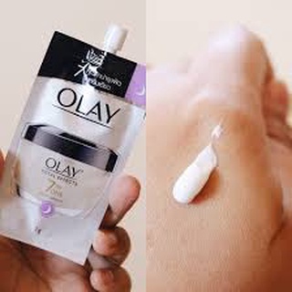 Olay Total Effects 7 in One  Night Creamโอเลย์ โททัล เอฟเฟ็คส์ 7 อิน 1 ไท์ครีม  แบบซองขนาด7g