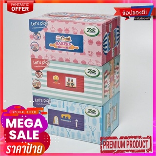 ซิลค์ กระดาษเช็ดหน้า รุ่น ลักกี้บ๊อกซ์ 120 แผ่น แพ็ค 6 กล่องZilk Fun &amp; Style Facial Tissue 120 Sheets x 6 Boxes