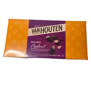 VAN HOUTEN ซ็อกโกแลตเคลือบอัลมอนด์ 180g กดเลือกรุ่นที่ต้องการ 1 กล่อง/บรรจุปริมาณ 180g ราคาพิเศษ สินค้าพร้อมส่ง