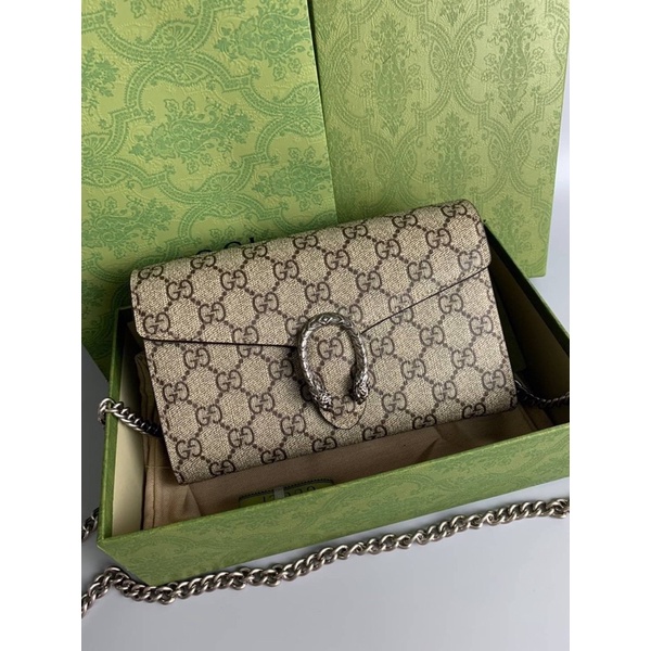 🔥🔥พร้อมส่ง New Gucci Dionysus wallet on chainเทพ 📌size 20 cm.📌