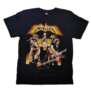 เสื้อยืดผ้าฝ้าย เสื้อวงร็อค Metallica