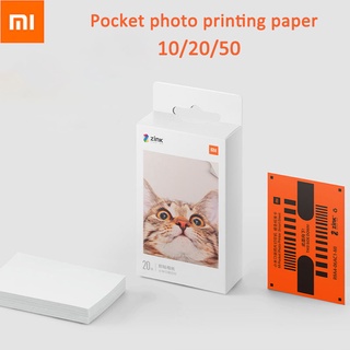 Xiaomi Mijia AR เครื่องพิมพ์ Mi ZINK พ็อกเก็ต กระดาษ พิมพ์ภาพถ่าย มีกาวในตัว สําหรับ Xiaomi 3 นิ้ว เครื่องพิมพ์ภาพ ขนาดเล็ก