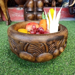 ชามไม้ ชาม/กะละมังไม้ สำหรับไว้ใส่ผลไม้ และของต่างๆ ไม้ธรรมชาติ wooden bowl