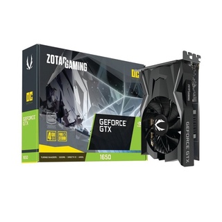 VGA ZOTAC GEFORCE GTX 1650 OC - 4GB GDDR6 [ZT-T16520F-10L]  การ์ดจอ ประกัน 3Y