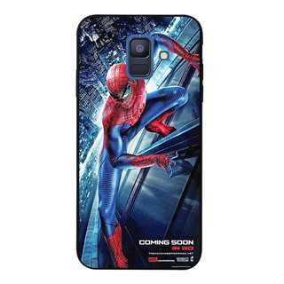 เคสโทรศัพท์ซิลิโคนพิมพ์ลาย spiderman แบบนุ่ม samsung j 2 note 3 4 5 8 9 a 5 a 6 a 8 a 9 star pro plus 2018 soon สีดํา