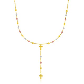 สร้อยคอโซ่ทองคำแท้สามกษัตริย์ 14k สไตล์ Rosary