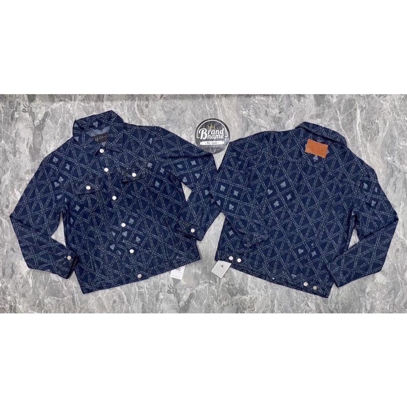 ❌❌SALE❌❌ ✅พร้อมส่ง ของแท้ล้าน%✅ holdem H8 Casino Monogram denim jacket