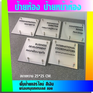 ป้ายห้อง ป้ายหน้าห้อง ป้ายห้องประชุม Meeting room