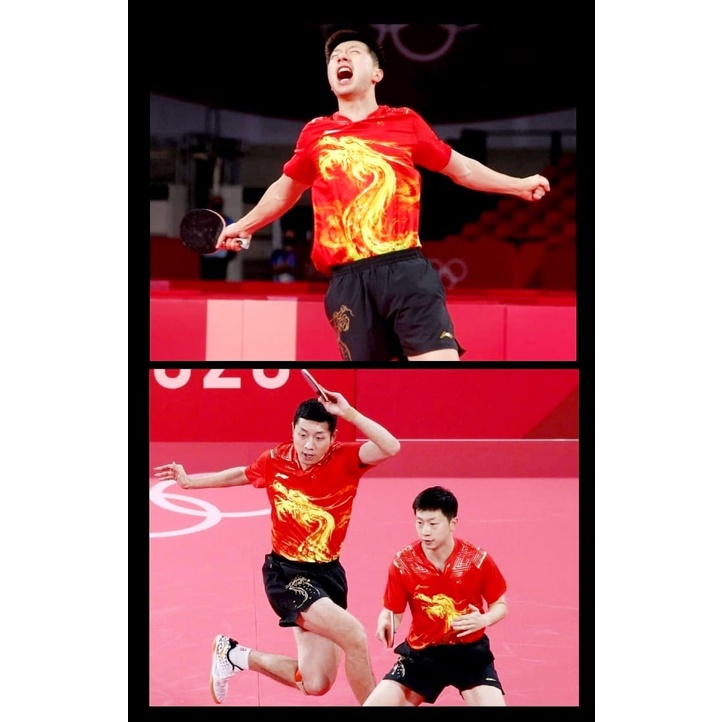 โตเกียว 2020 เสื้อยืดโอลิมปิก เทเบิลเทนนิส / ปิง-ปิงปอง Li-Ning Dragon Motif L6089A