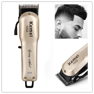 แบตตาเลี่ยน ตัดผม Electric Cordless Hair Clipper Beard Trimmer Cutting Razor EU Plug Haircut For Men Grooming รุ่น1032