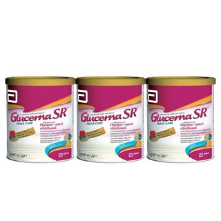 Glucerna SR Triple Careอาหารทดแทนสำหรับผู้ป่วยโรคเบาหวาน400g. (3กระป๋อง)