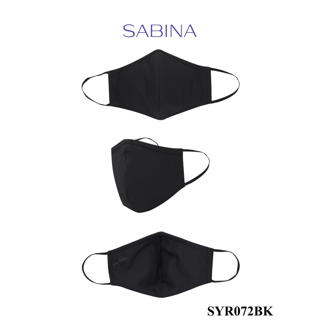 Sabina หน้ากากอนามัย TRIPLE MASK :  3 LAYER PROTECTION WITH MAGIC SILVER INNOVATION รหัส SYR072BK สีดำ