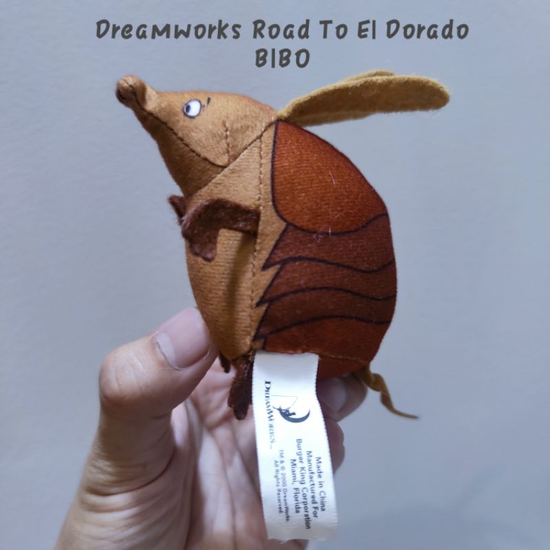 ตุ๊กตา BIBO ป้าย Dreamworks Road To El Dorado ขนาดเล็ก น่ารัก ลิขสิทธิ์แท้ หายากมาก ดรีมเวิร์คส์ นักสะสม ห้ามพลาด
