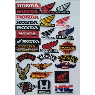 อาร์ม ตัวรีดติดเสื้อ #อาร์มปัก #Patch ตกแต่งเสื้อผ้า หมวก กระเป๋า โลโก้ Honda