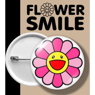 เข็มกลัด ฟลาวเวอร์ สไมล์ FLOWER SMILE PINK พิงค์ ชมพู