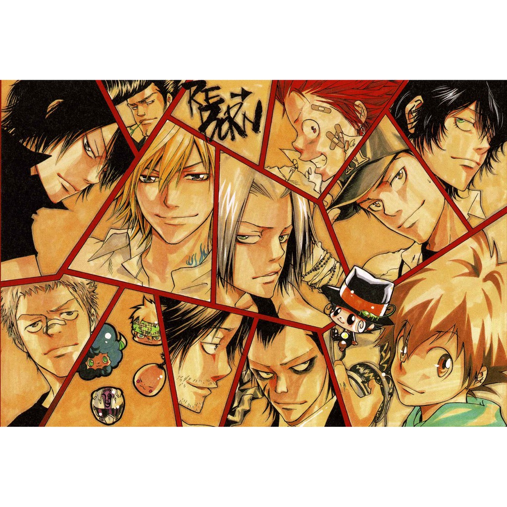 โปสเตอร์ Reborn รีบอร์น การ์ตูน ญี่ปุ่น Poster ของขวัญ โปสเตอร์การ์ตูน Japan Anime โปสเตอร์สำหรับเด็