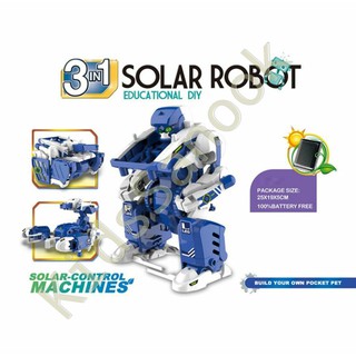 พร้อมส่ง!! 🚗 STEM  3 IN 1 SOLAR ROBOT EDUCATIONAL KIT