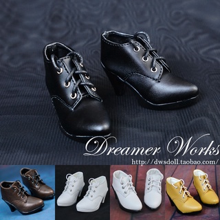 Dw 【BJD shoes】BJD SD 1/3 1/4 รองเท้าบูทส้นสูง 1/4, 1/3