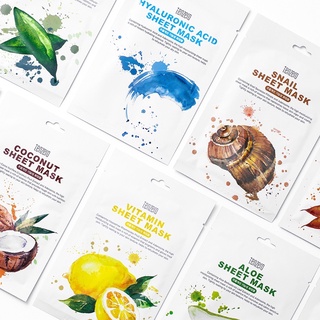 TENZERO Sheet Mask 25ml แผ่นมาส์กเกาหลี 9 สูตร