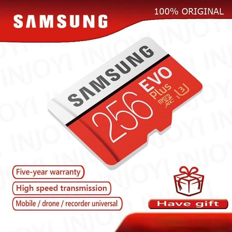 Samsung EVO Plus การ์ดหน่วยความจํา Micro SD 32GB 64GB 128GB 256GB 512GB MicroSD C10 TF