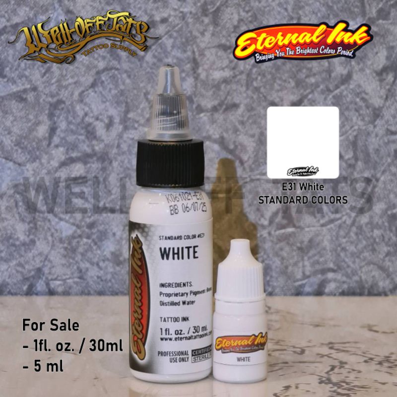หมึกสักลาย Eternal แท้ E31 White