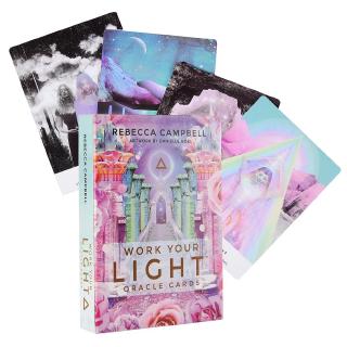 【Ready Stock】44 PCS  Work Your Light Oracle Cards Divination Card Game English Version Tarot Card