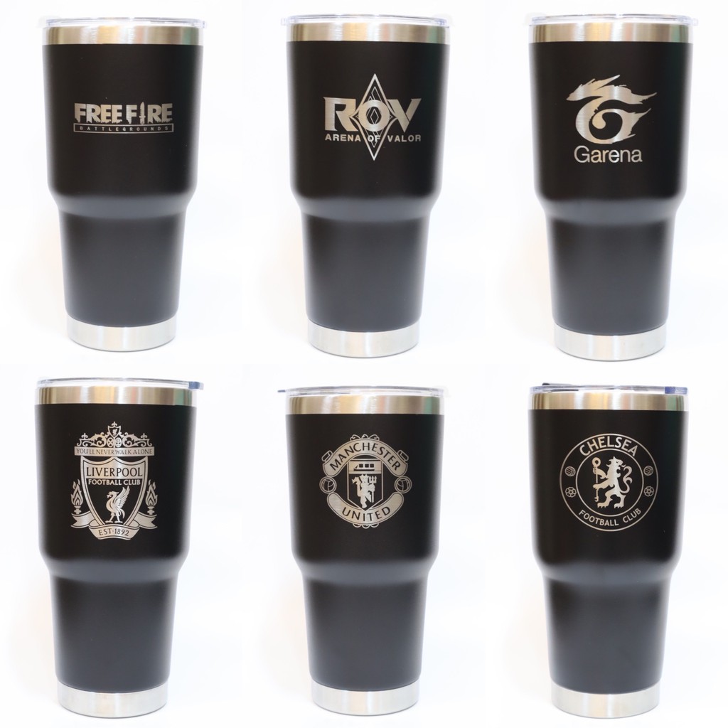 แก้วเก็บอุณหภูมิ 30ออนซ์ QCOOLงานเลเซอร์แท้ แก้วเก็บความเย็น/ร้อน ไม่มีไอนำ้ คุณภาพเกรดA+ แก้วสแตนเล