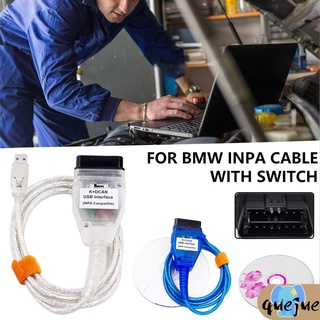 สายเคเบิลเชื่อมต่อวินิจฉัยรถยนต์ แบบพกพา สําหรับ BMW INPA K+CAN INPA K DCAN@ZY-HL1-SHQJC8713