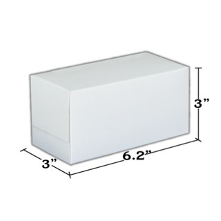 (100 ใบ/แพ็ค) กล่องเค้ก 3 ชิ้น ขนาด 3 x 6.2 x 3 นิ้ว MS003_INH102