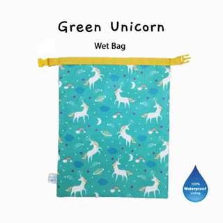 Alan Hops รุ่น Wet bag ลาย Green Unicorn