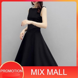 MixMall ชุดเดรสยาวแขนกุด Premium Korean Womens Dress Collection