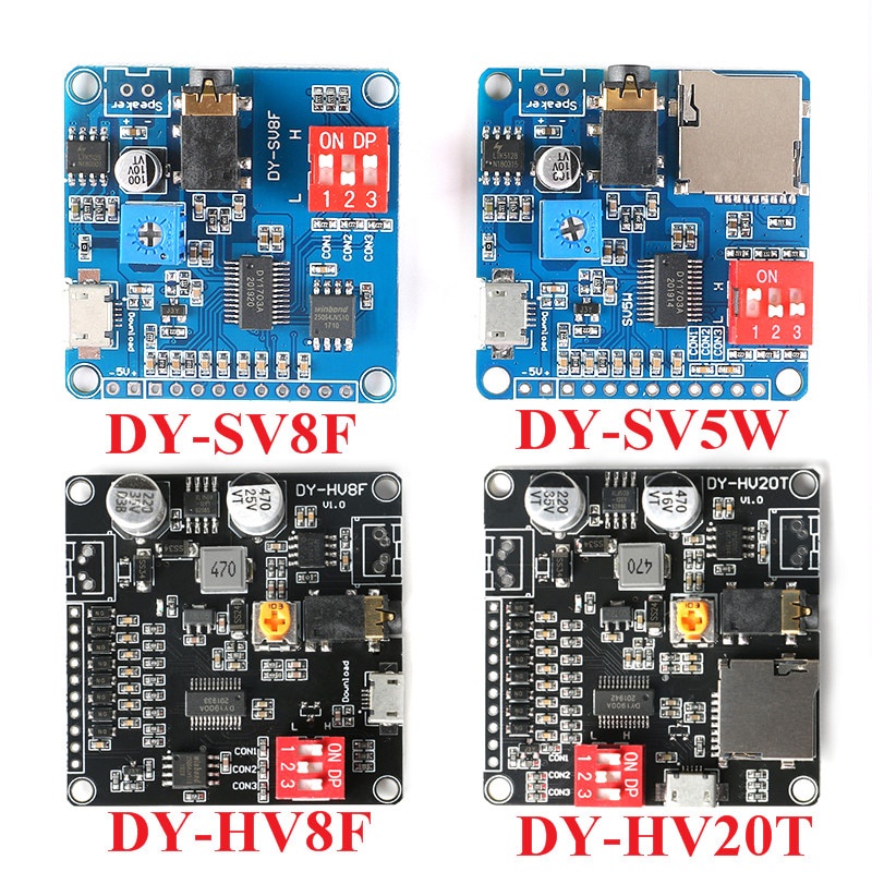 ตัวแปลงสัญญาณ Mp3 Dy-Sv17F Dy-Sv17F Dy-Sv5W Dy-Sv8F Dy-Hv20T Dyhv8F สําหรับ Arduino